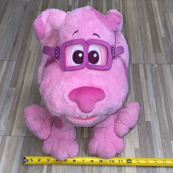 Blues clues jumbo size magenta pink dog puppy plush stuffed animal Nickelodeon - Picture 4 of 9